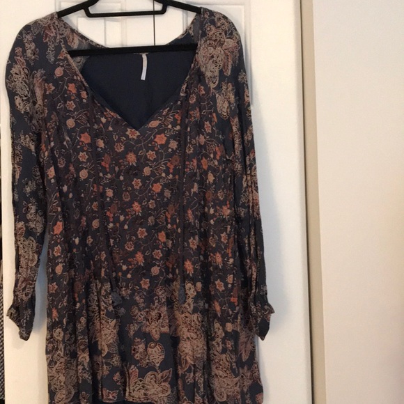 Free People Blue Floral Dress / Tunic - Picture 2 of 4